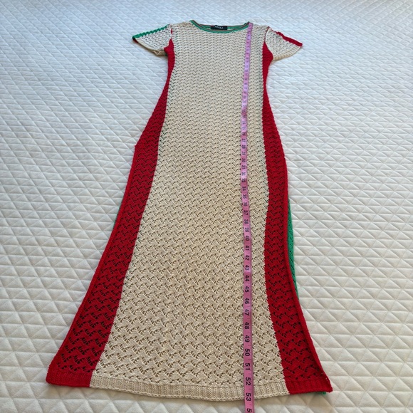 Akira Women’s Swimsuit Cover Up Maxi Dress Size L Multicolor High Side Slits - Picture 15 of 15